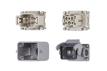 Harting connector set, pin and socket design
