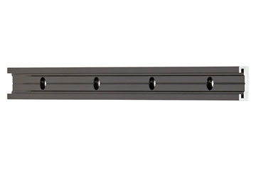 drylin® N guide rail, size 17, black for anti-reflection
