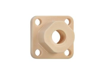 dryspin® injection-molded flange lead screw nuts, with machined threads, DST-JFRM