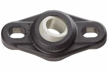 Flange bearings with 2 mounting holes, EFOM, igubal®, spherical ball iglide® J4