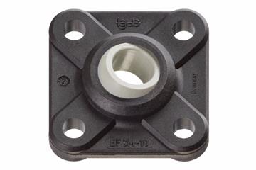 Flange bearings with 4 mounting holes, EFSM, igubal®, spherical ball iglide® J4
