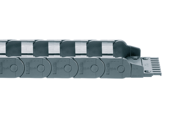 easy chain® Series E200, energy chain, to be filled at the outer radius