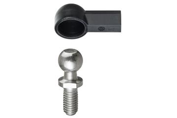 Angled ball and socket joint, WGRM LC, low cost, with steel pins, igubal®