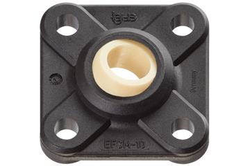 Palier applique avec 4 trous de fixation, EFSM, igubal®, calotte sphérique iglidur® J