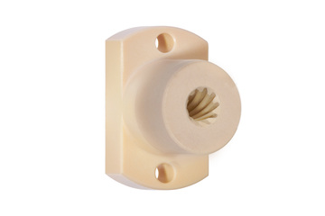 dryspin® flange lead screw nut with flat, high helix thread, JFLM