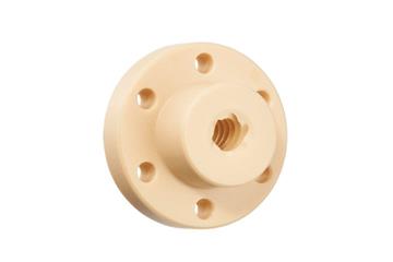 drylin® high helix thread nut with flange, JFLM