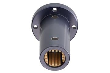 Palier applique drylin® Q, collerette ronde, tandem