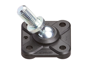 Palier applique avec axe rotulé, filetage, GFSM-AG, igubal®