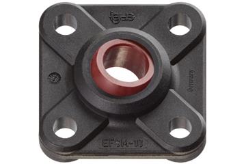 Palier applique avec 4 trous de fixation, EFSM, igubal®, calotte sphérique iglide® R