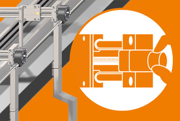 Avec entraînement : axes linéaires à entraînement manuel