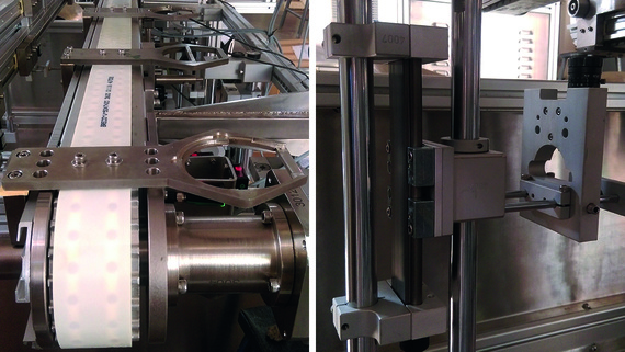 Conveyor band with high-resolution cameras