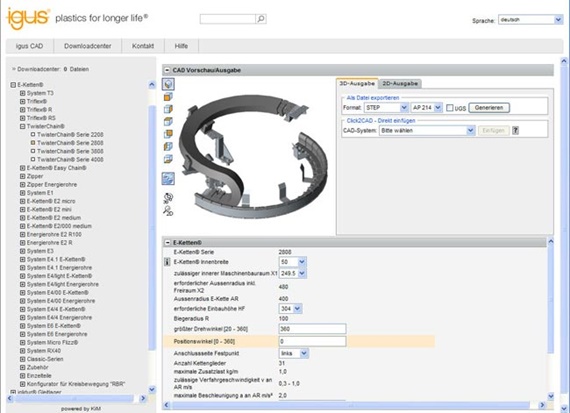 twisterchain® 3D CAD Configurator