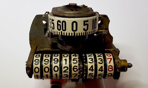 Tachymètre de voiture ancienne