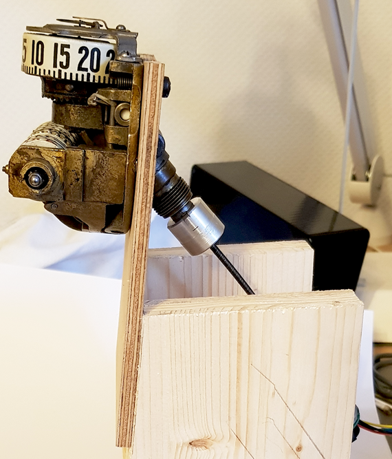 Voiture ancienne pièce de rechange imprimée banc d'essai