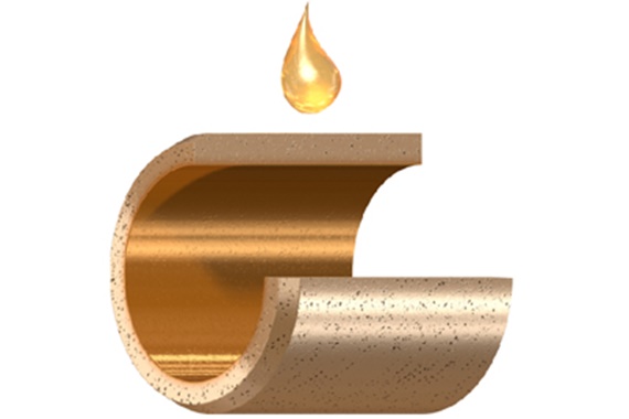 Structure d'un palier fritté