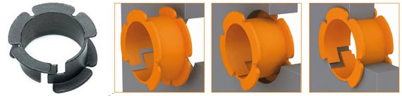 Palier à double collerette iglidur MDM