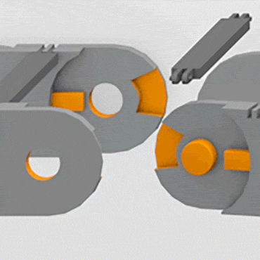 Liaison à téton / alésage de grande taille