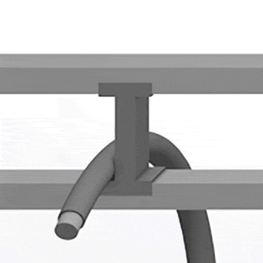 Entretoises ouvrables en polymères ménageant les câbles