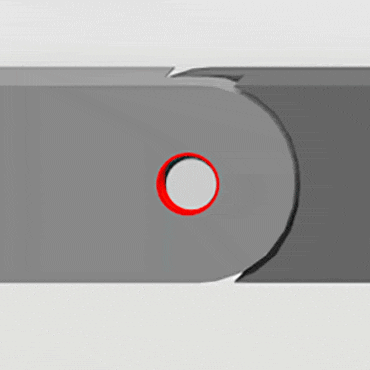 Liaison à téton / alésage de grande taille