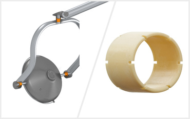 Lampe d'examen avec paliers lisses iglidur JVSI