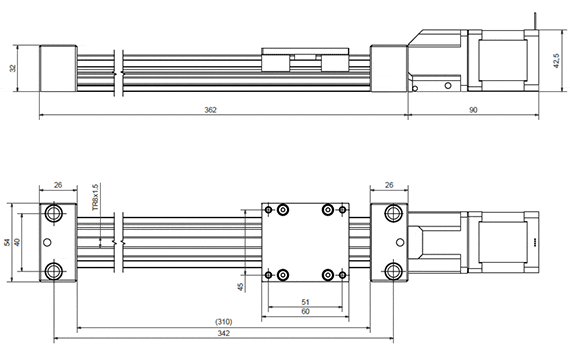 Unité linéaire à moteur