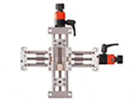 Table croisée multiple en inox