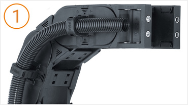 Guidages pour gaines annelées