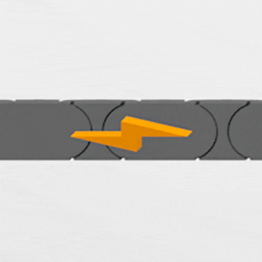 Principe de fonctionnement du matériau ESD en liaison avec le système de retenue