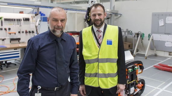 Photo avec le client