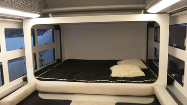 Alcove caravan