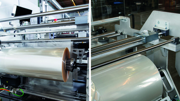 drylin SHT pour le positionnement manuel du rouleau de film