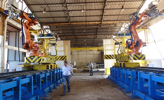 Installation de lavage de camions