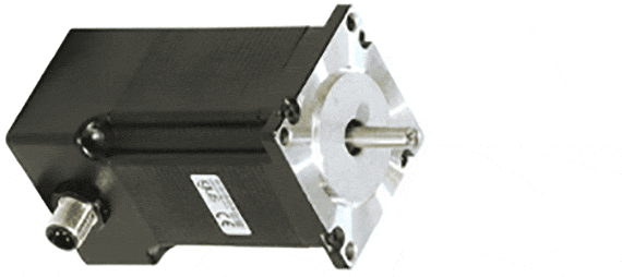 motor with connector plug