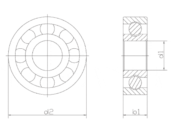 xiros plastic ball bearing