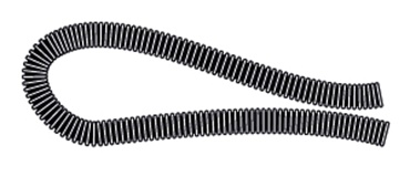 Inherent rigidity of corrugated hoses