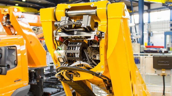 Flèche télescopique pou la plateforme élévatrice