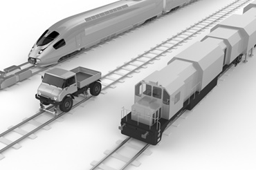 Machines de construction ferroviaire avec composants igus
