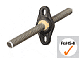 To compensate for angular errors in screwed on plates.