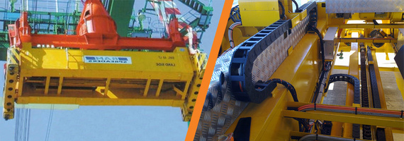 Spreader energy chains