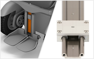 Repose-pieds avec drylin W