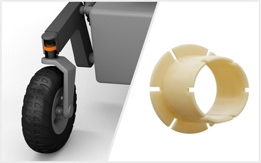 iglidur JVFM dans la fourche de direction