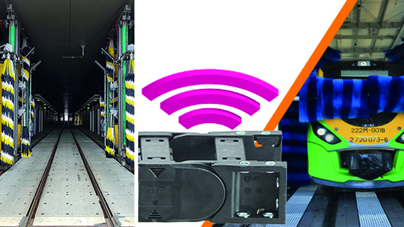 Plastiques intelligents dans un tunnel de lavage de trains