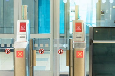 Porte de passage fermée