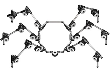 Animatronic Apiro construction in spider shape