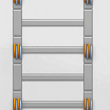 Roulette en deux parties en polymère