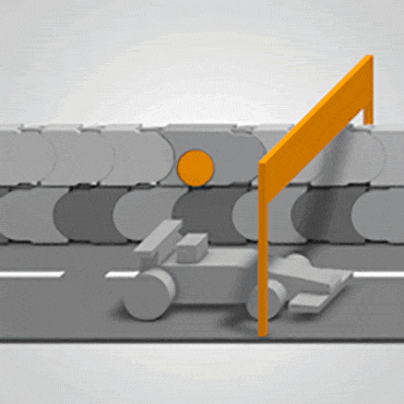 Entretoises ouvrables en polymères ménageant les câbles