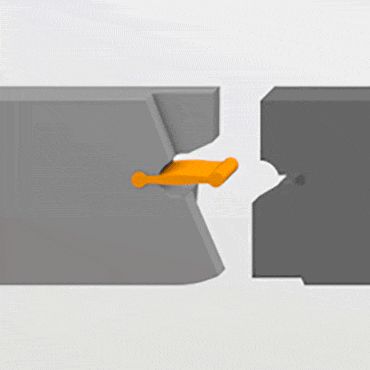 Double butée finale carrée