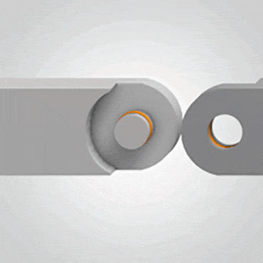 Liaison à téton / alésage de grande taille