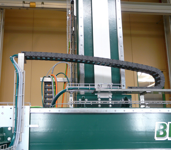 Energy chain in palletiser