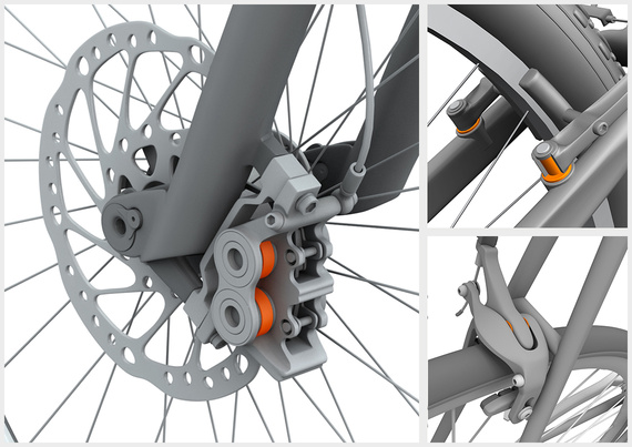 Paliers lisses dans des freins de vélo